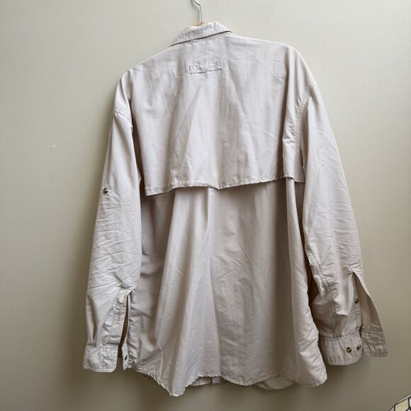 LL BEAN Khaki Tan  Men’s CAMP Shirt Size XL - Picture 4 of 6